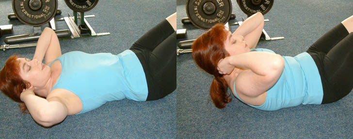 Ab Crunches Demo How To Do Floor Crunches How To Do Ab Crunches